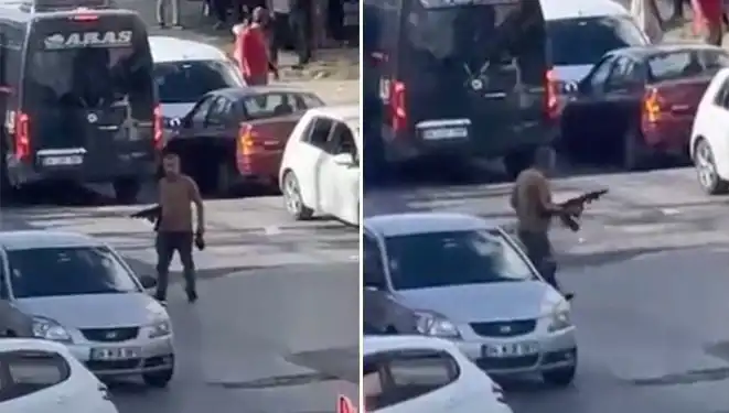 Başakşehir'de Pompalı Tüfekli Erkek Sokakları Korku Dolu Anlara Sürükledi