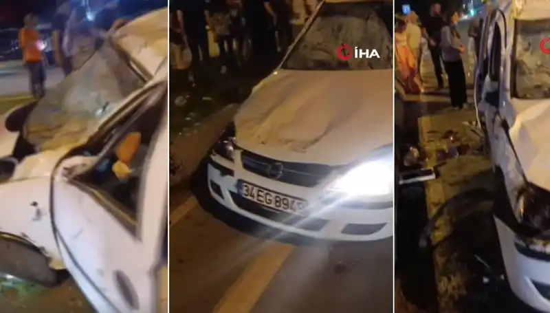 İstanbul Sahil Yolunda Ucuz Atlatılan Kaza: O Anlar Kameralara Yansıdı