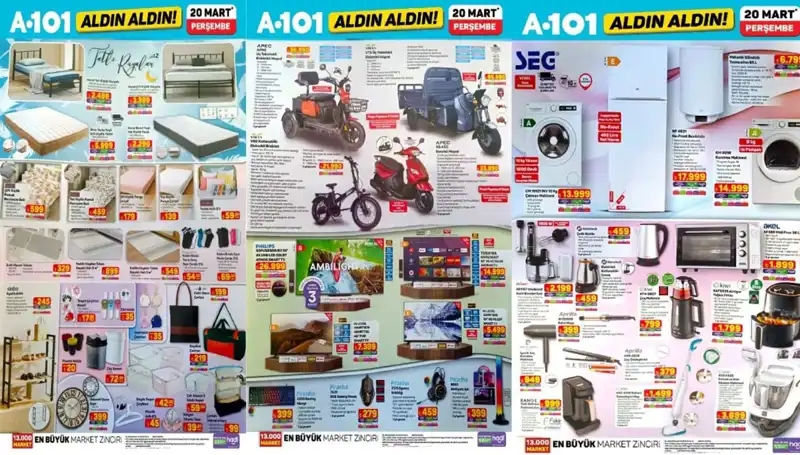 A101 Aktüel Kataloğu 20 Mart Pazarı: Fırsatlarla Dolu Alışveriş Keyfi!