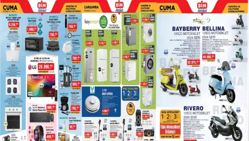 BİM’de heyecan verici indirimler kapıda: 4-7 Mart Aktüel Ürünler Kataloğu