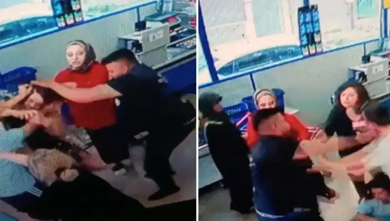 Markette Yaşanan İğrenç Saldırı: Kadın Dükkanda Saçlarından Tutulup Yumruklandı