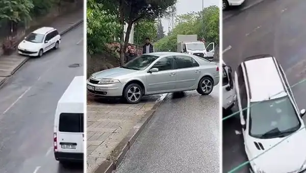 Otobüs Mazot Sızdırdı: Araçlar Durmakta Zorluk Çekti