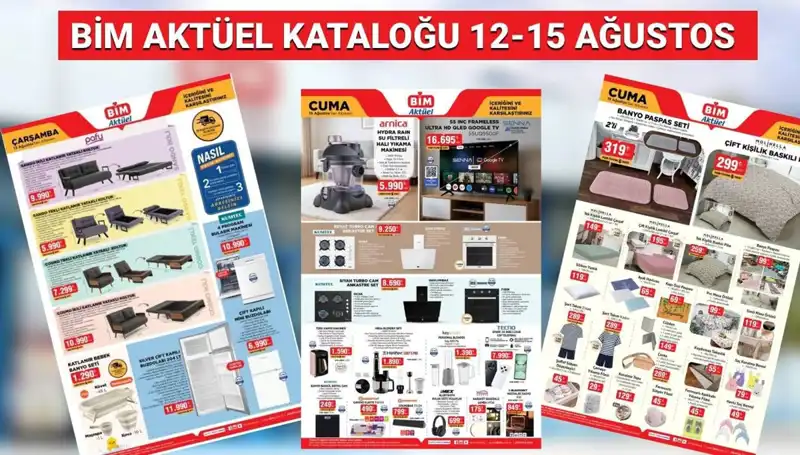 BİM 12-15 Ağustos Kataloğu: Yepyeni Ürünlerle Alışveriş Keyfi