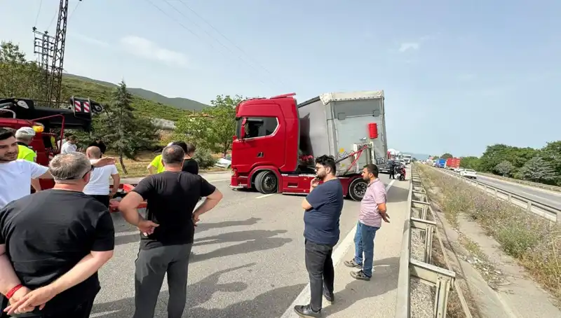 Seyir Halinde Sürücüye Arı Soktu, Trafik Tamamen Kilitlendi!